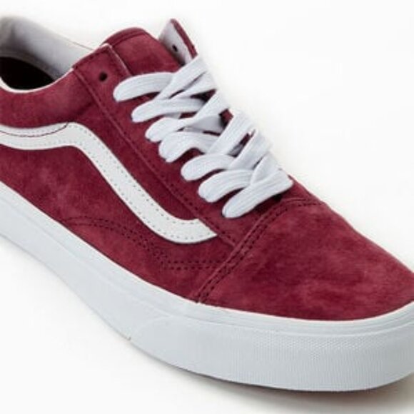 Vans Old Skool Suede/Canvas Burgundy  - Unisex (Size 10.5) - Picture 1 of 4